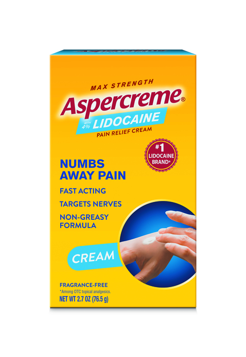 Aspercreme with Lidocaine 4% Max Strength Cream 2.7oz