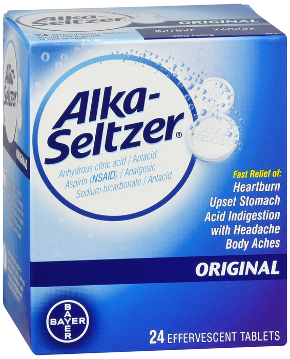 ALKA-SELTZER ORIGINAL TABLET 24CT