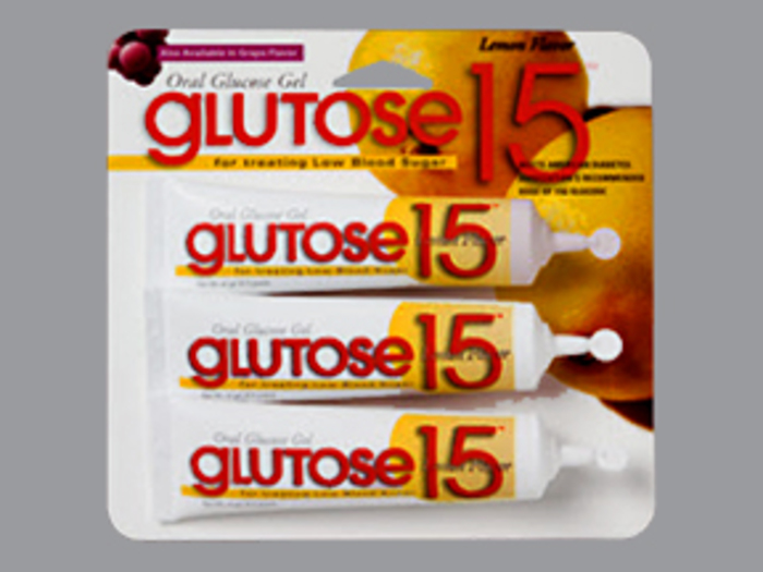 Glutose 15 Lemon Gel 3x37.5gm