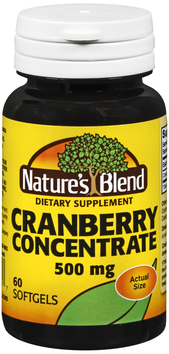 Nature's Blend Cranberry Concentrate 500mg Softgels 60ct