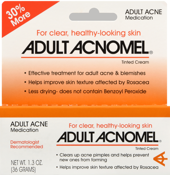 Adult Acnomel Adult Acne Medication, Tinted Cream 1.3oz