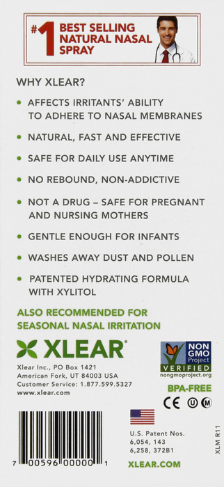 Xlear Saline Nasal Spray 1.5oz