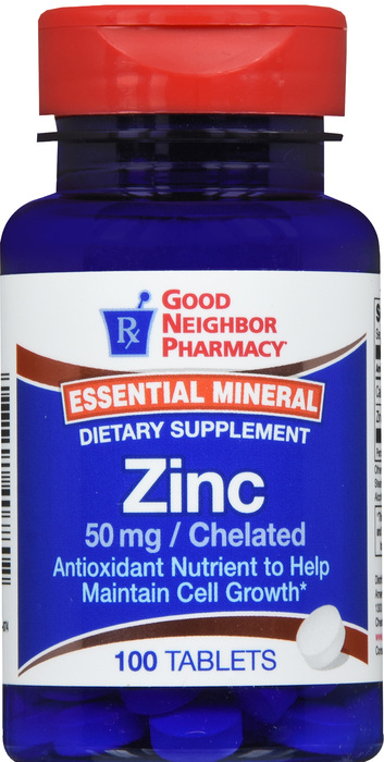 Good Neighbor Pharmacy Zinc 50mg Tablets 100ct