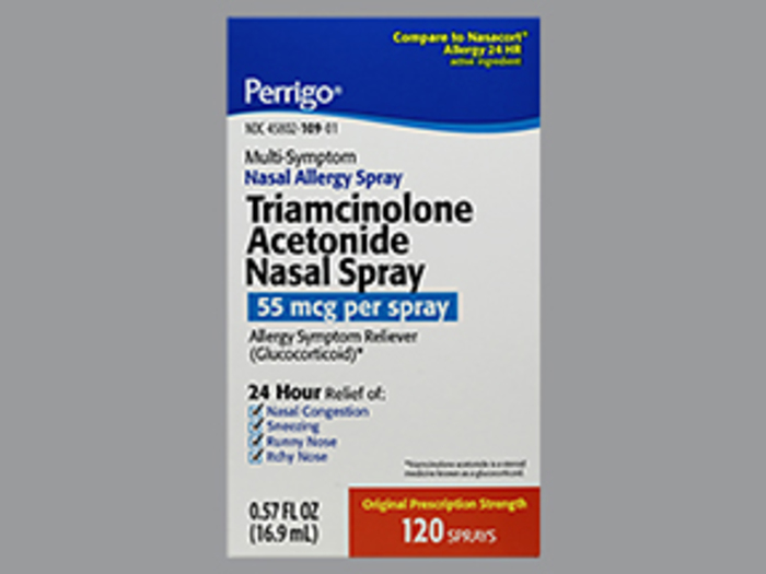 Triamcinolone Acetonide 55mcg Spray (120) 16.9ml