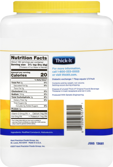 Thick-It Original Food & Beverage Thickener Unflavored 36oz