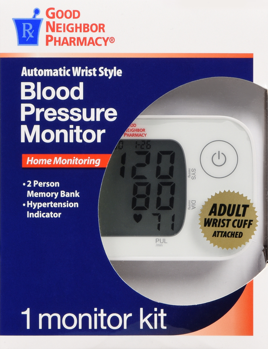 Good Neighbor Pharmacy Automatic Wrist Style Blood Pressure Monitor 1ct