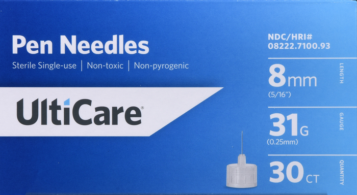 UltiCare Pen 31gx5/16" Needle 30ct