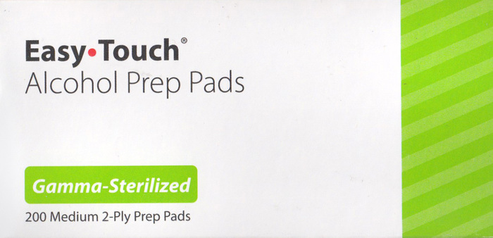 EASY TOUCH ALCOHOL PREP PAD 200CT