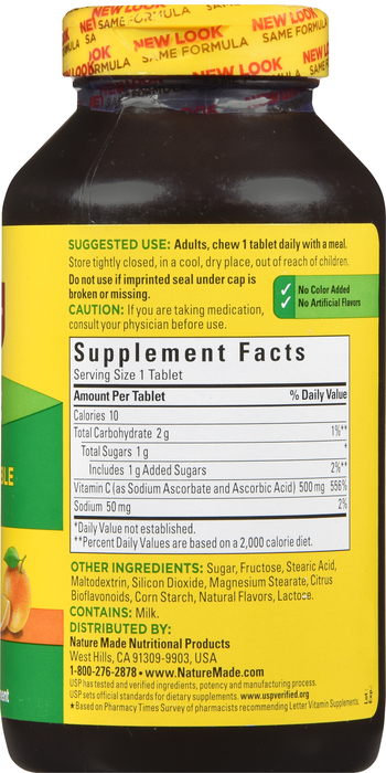 Nature Made Vitamin C 500mg Tablets 150ct