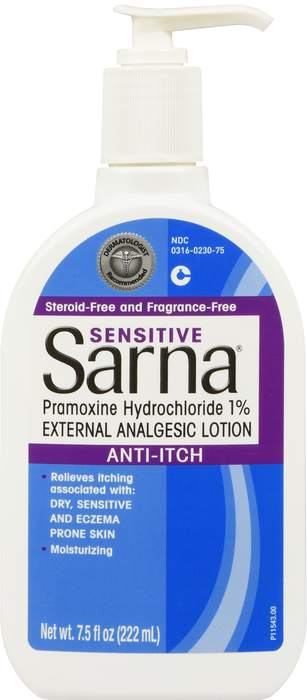 Sarna Sensitive Anti Itch Lotion 7.5oz