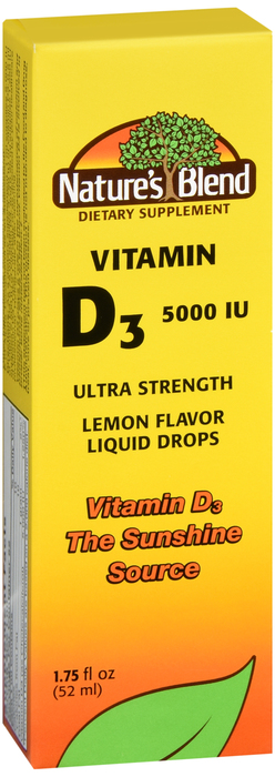 Nature's Blend Vitamin D-3 5000IU Liquid 1.75oz