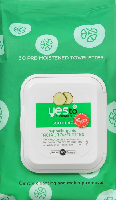 YES TO FACIAL WIPES CUCUMBER 30CT