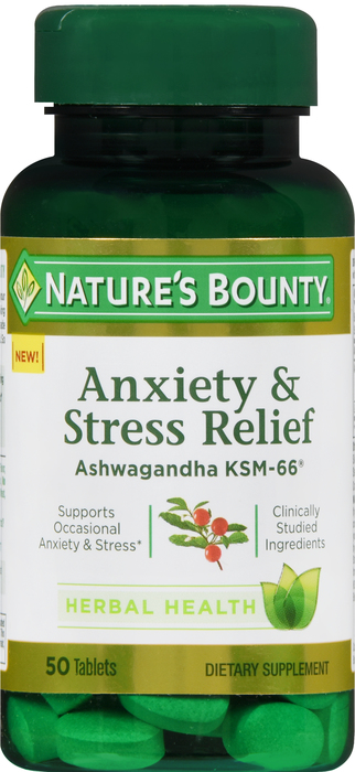 ANXIETY STRESS RELIEF TAB 50CT NAT BOUNT