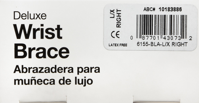 Good Neighbor Pharmacy Right Deluxe Wrist Brace Black Large/Extra Large 1ct