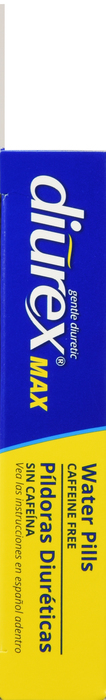 Diurex Max Water Pills Gentle Diuretic Caplets 24ct