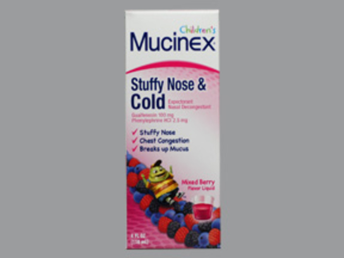 Children's Mucinex Stuffy Nose & Chest Congestion Very Berry Flavor 4oz