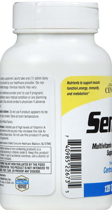 21st Century Sentry Men Multivitamin Multimineral Tablets 120ct