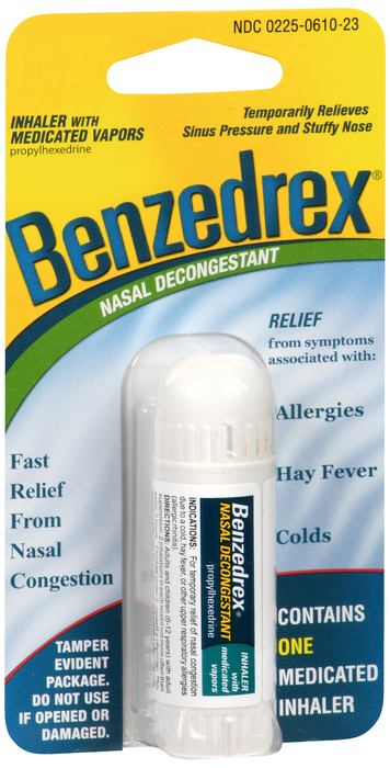 Benzedrex Nasal Decongestant Inhaler 1ct