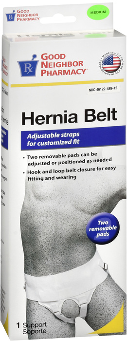 Good Neighbor Pharmacy Hernia Belt White Medium 1ct