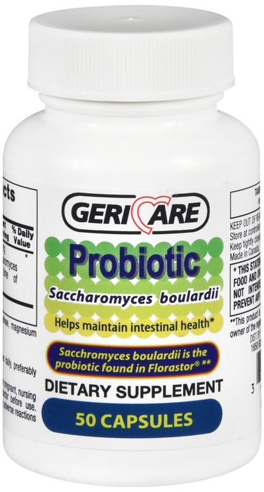 GeriCare Probiotic Saccharomyces Boulardii 250mg Capsules 50ct