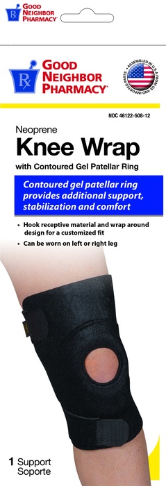 Good Neighbor Pharmacy Neoprene Knee Wrap w/Contoured Gel Patellar Ring 1ct