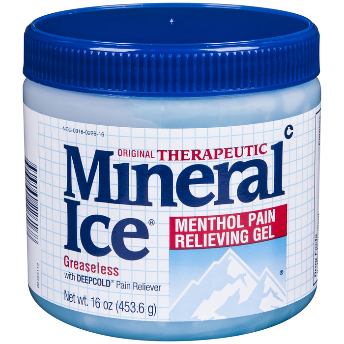 Mineral Ice Menthol Pain Relieving Gel 16oz