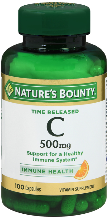 Nature's Bounty Vitamin C 500mg TR Capsules 100ct