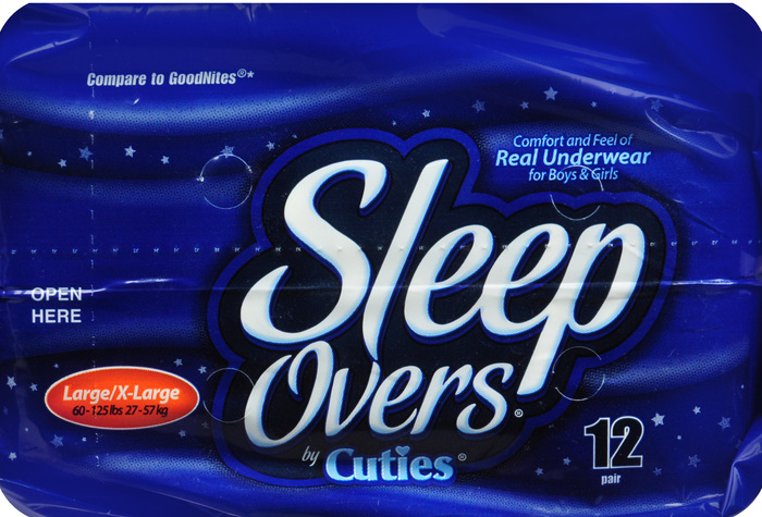 SLEEP OVERS YUTH LG/XL U/G 4X12