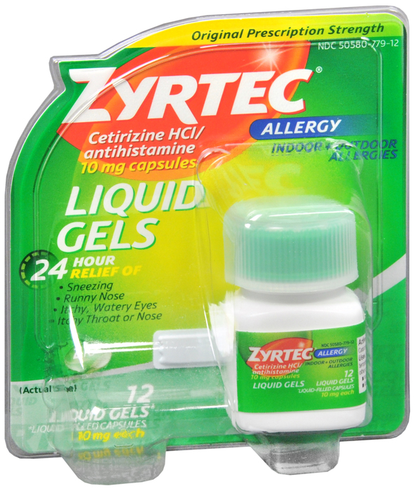 ZYRTEC OTC 10MG LIQUIGELS 12CT