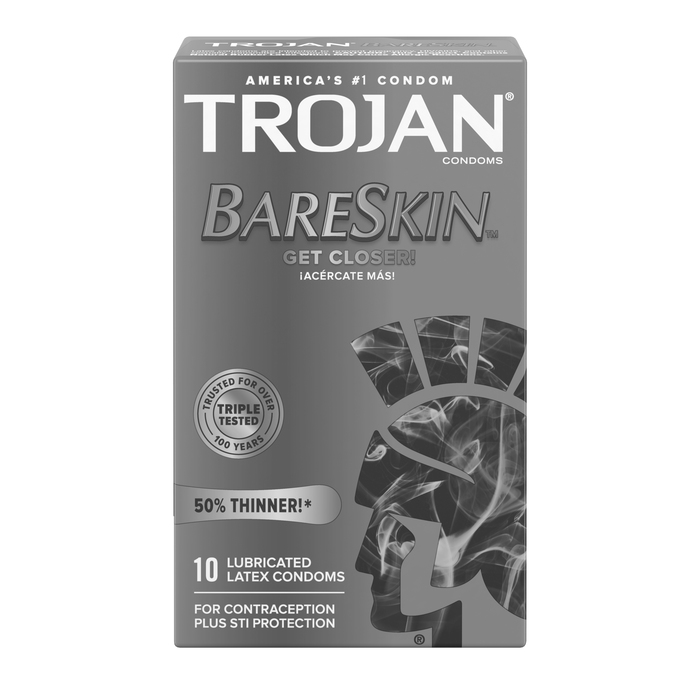 Trojan Bareskin Latex Condoms 10ct