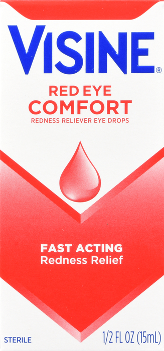 Visine Red Eye Comfort Redness Relief Eye Drops 0.5oz