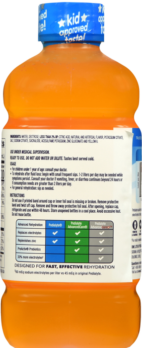 Pedialyte Orange Fruit Liquid 1L