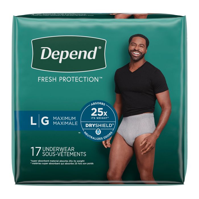 Depend Underwear Max Absorbency Men Large 2x17ct