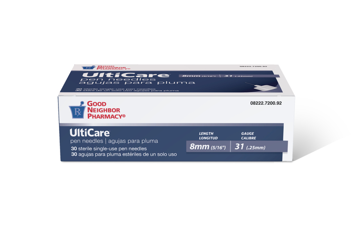 Good Neighbor Pharmacy UltiCare Pen Needles 8mm 31G 30ct