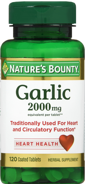 GARLIC 2000MG ODOR FR TAB 120CT NAT BNTY