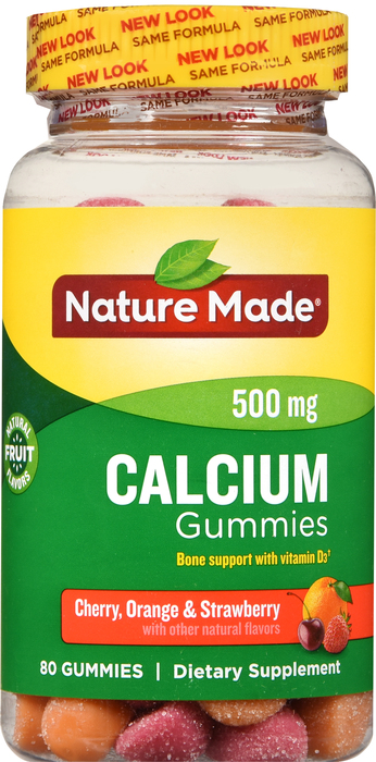 Nature Made Calcium 500mg w/Vitamin D3 Gummies 80ct