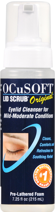 OCUSOFT EYE LID SCRUB ORIGINL FOAM 7.2OZ