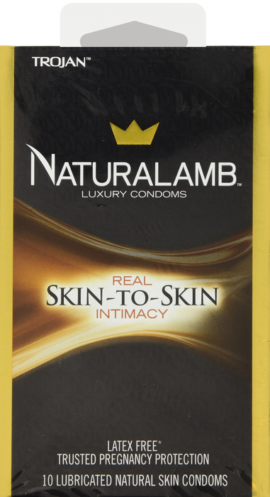 Trojan NaturaLamb Latex-Free Lubricated Luxury Condoms 10ct