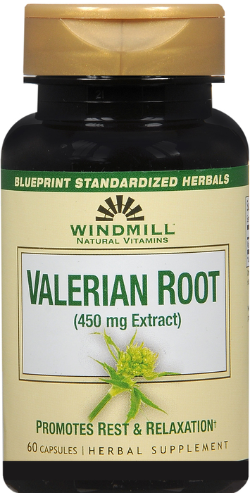 WINDMILL VALERIAN ROOT 450MG CAPSULE 60CT