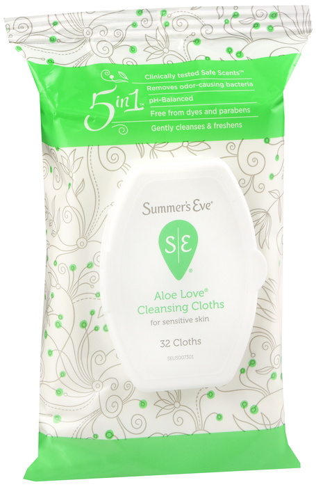 Summer's Eve Aloe Love Feminine Cleansing Cloths 32ct