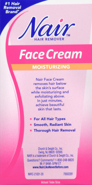 Nair Hair Remover Moisturizing Face Cream 2oz