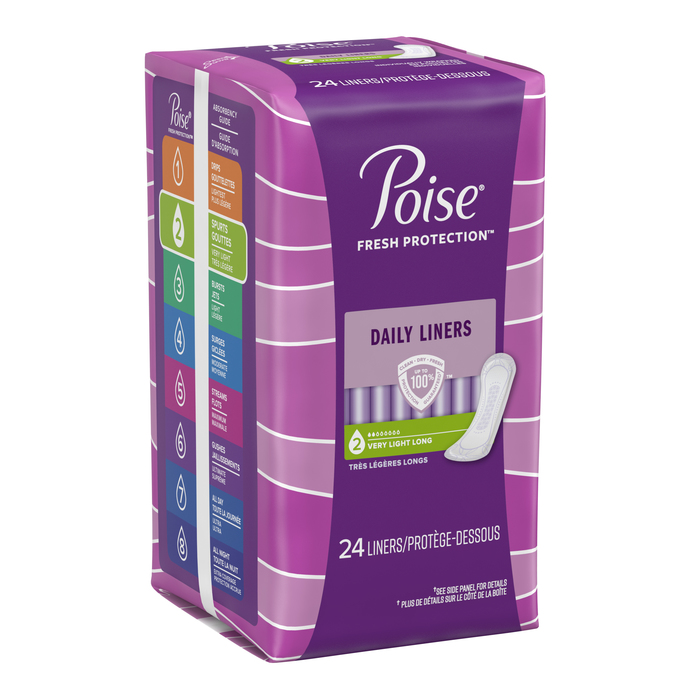 Poise Light Absorbency Long Length Female Incontinent Pad 26ct