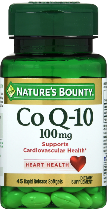 CO Q10 100MG SOFTGEL 45CT NAT BOUNTY