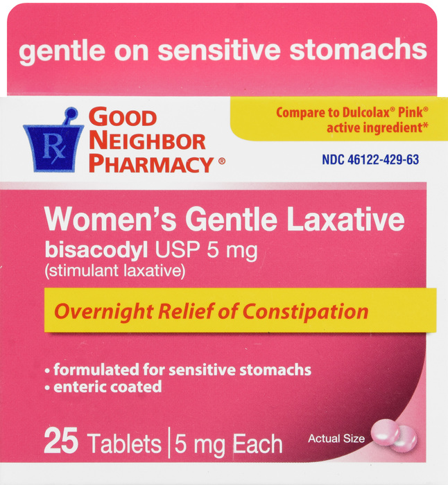 Good Neighbor Pharmacy Women's Gentle Laxative 5mg Tablets 25ct