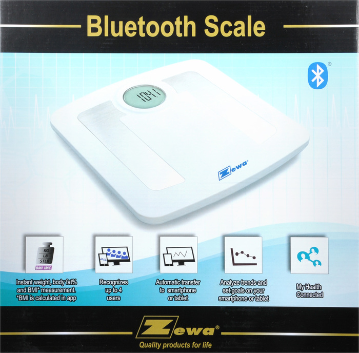 SCALE W/BODY FAT BLUETH 400LB CAPACITY