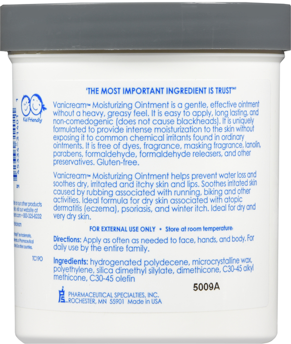 VANICREAM MOISTURIZING OINTMENT JAR 13OZ