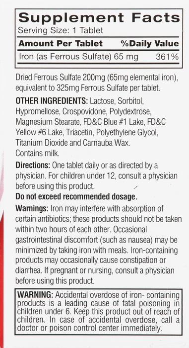 Feosol Ferrous Sulfate Iron Tablets 120ct