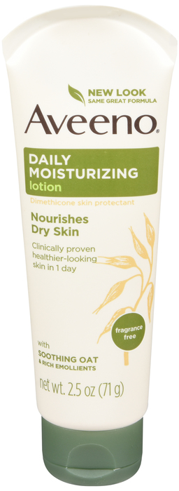 AVEENO LOTION DAILY MOISTURIZING TUBE 2.5OZ