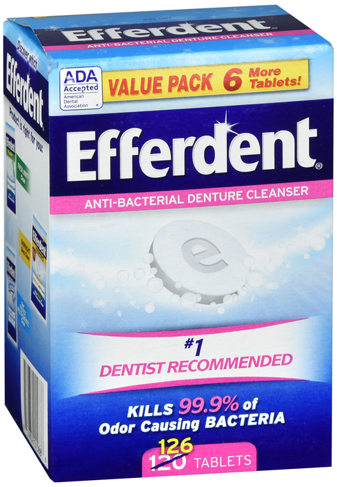 EFFERDENT ORIGINAL TABLET 126CT