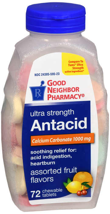 Good Neighbor Pharmacy Antacid Ultra Strength Assorted Fruit Chewable Tablets 72ct